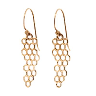 Silver Creation Honeycomb Earring