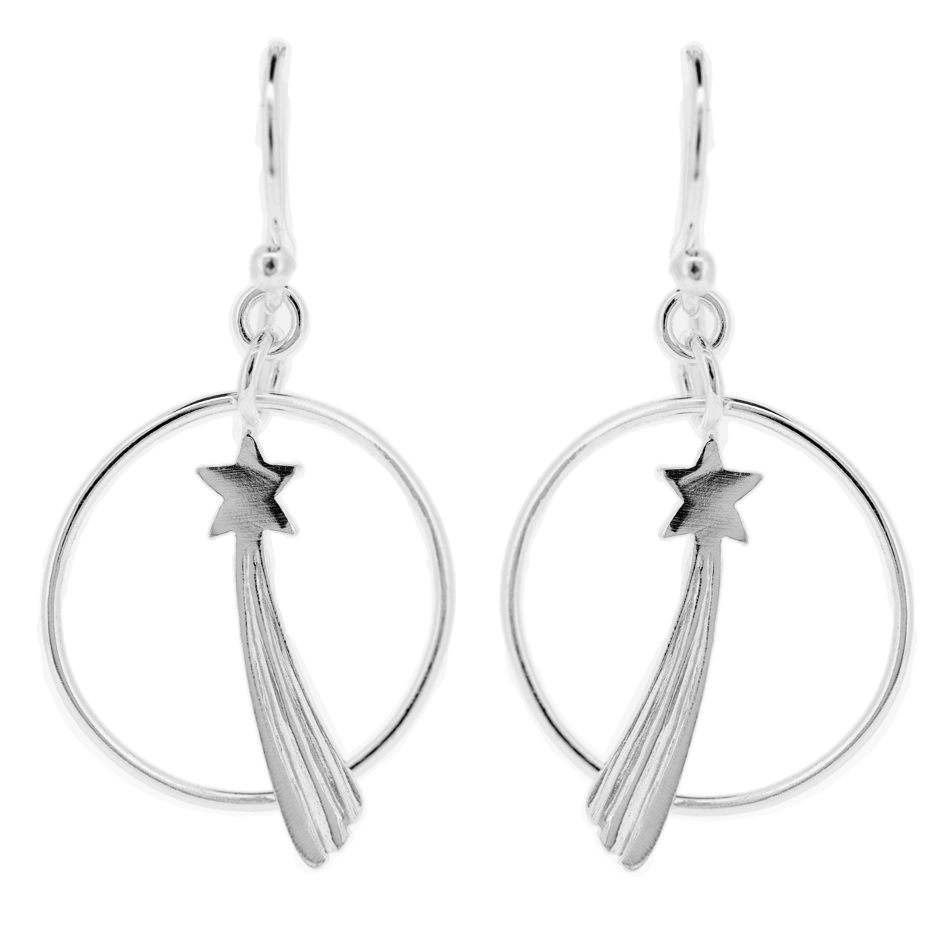 Silver Creation Shooting Star Earrings