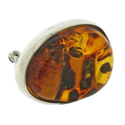 Bespoke Cognac Amber Brooch