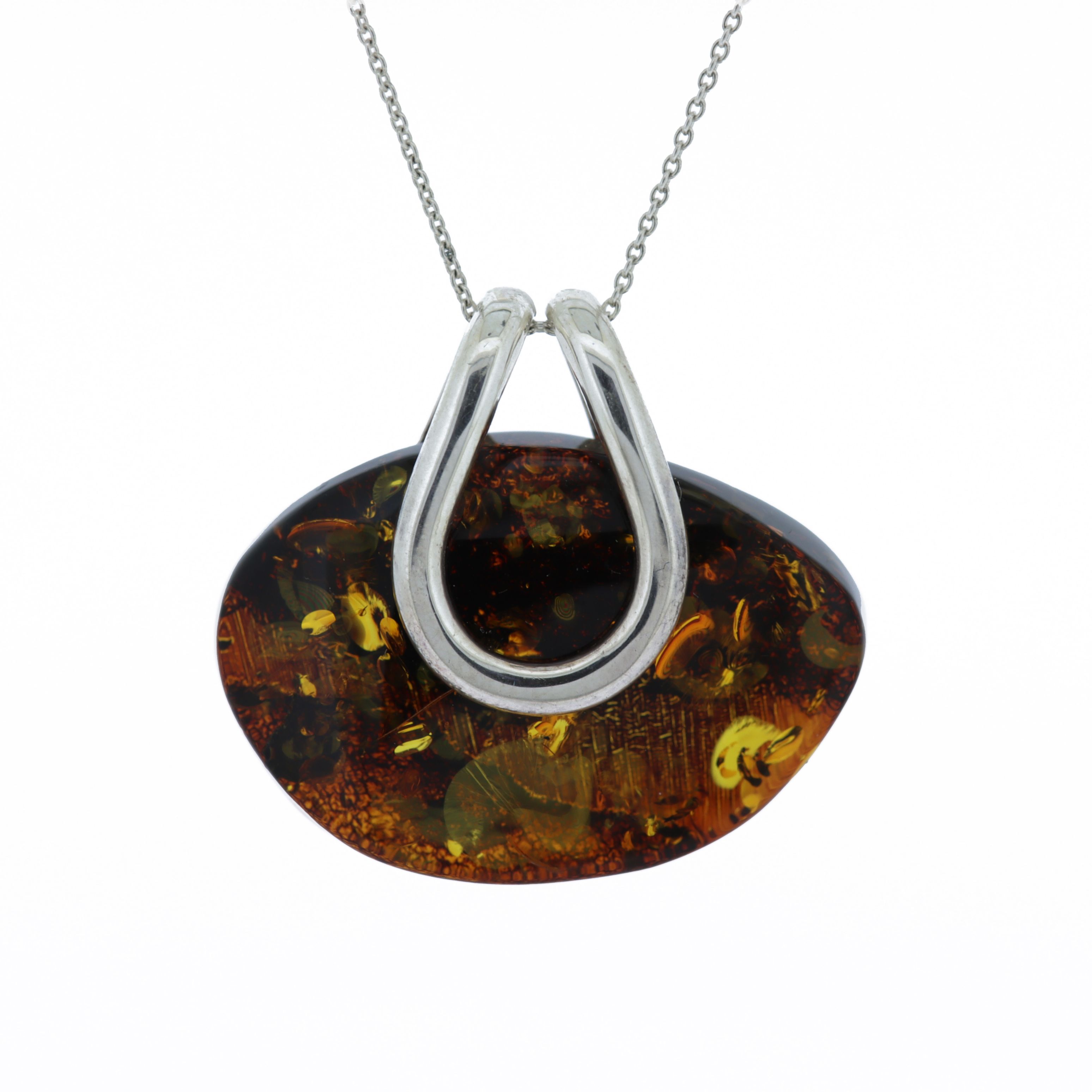 Bespoke Green Amber Pendant
