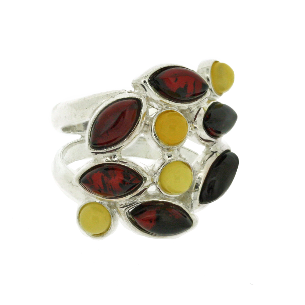 Bespoke Mixed Amber Ring