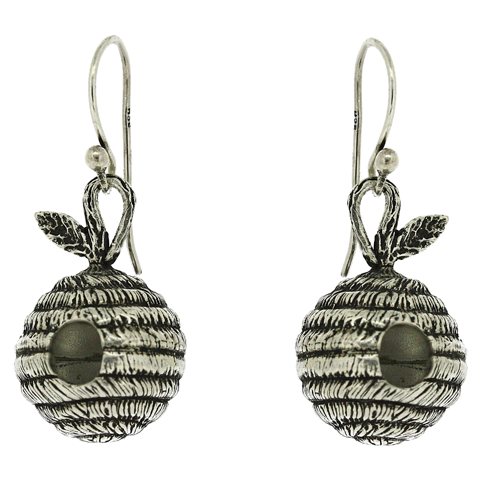 Silver Creation Beehive Earrings