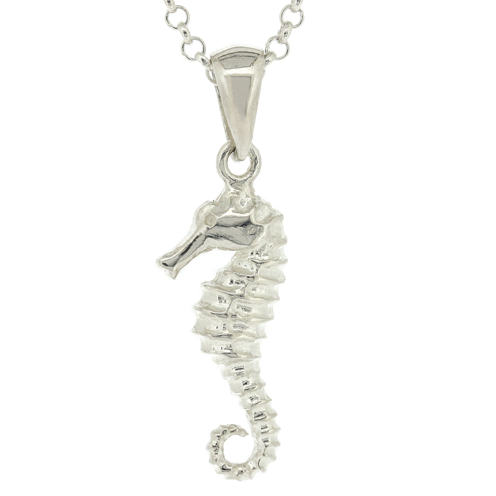 Silver Creation Sea Horse Pendant 