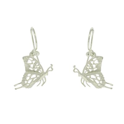 Silver Creation Monarch Butterfly Earrings