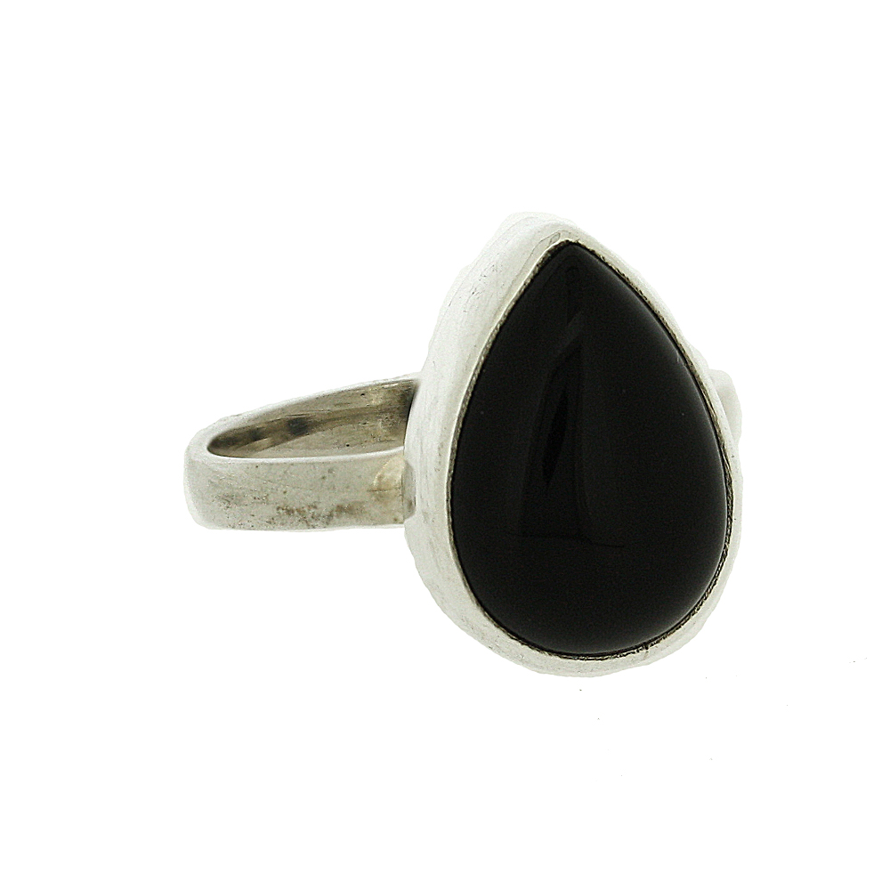 Small Tear Stone Ring