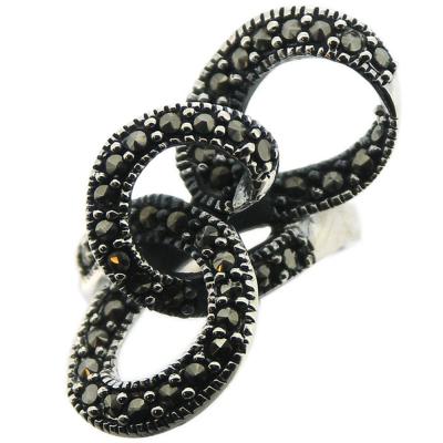 Nova Marcasite Roller Coaster Ring