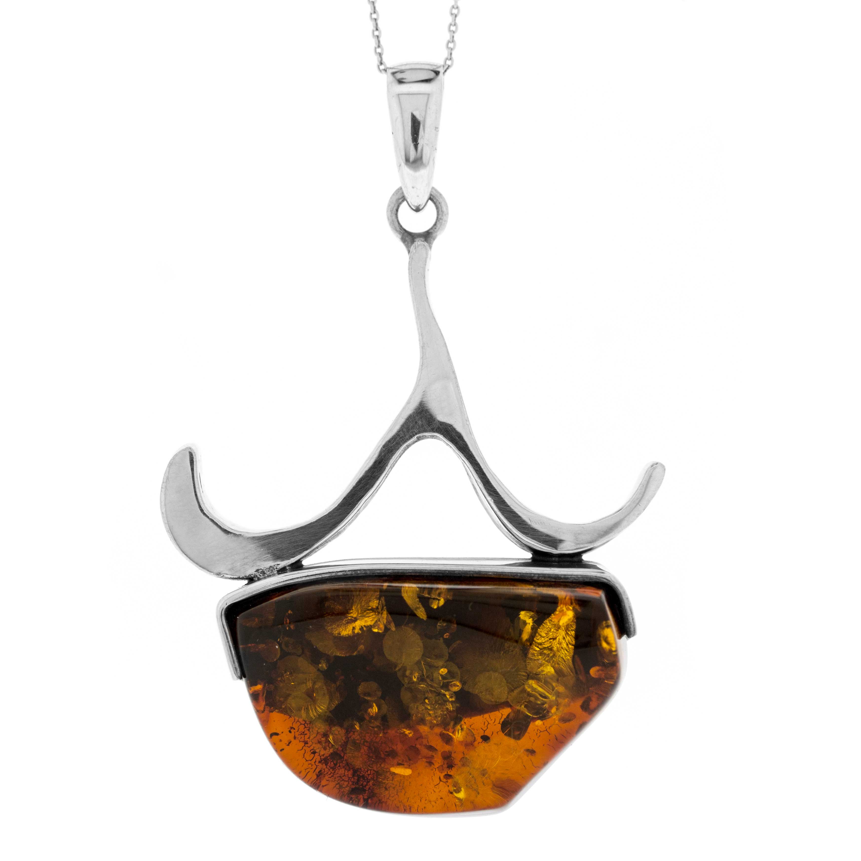 Bespoke Cognac Amber Pendant 