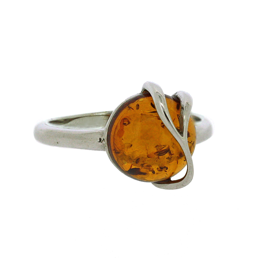 Classic Amber Zabelle Fancy Orion Cognac Ring