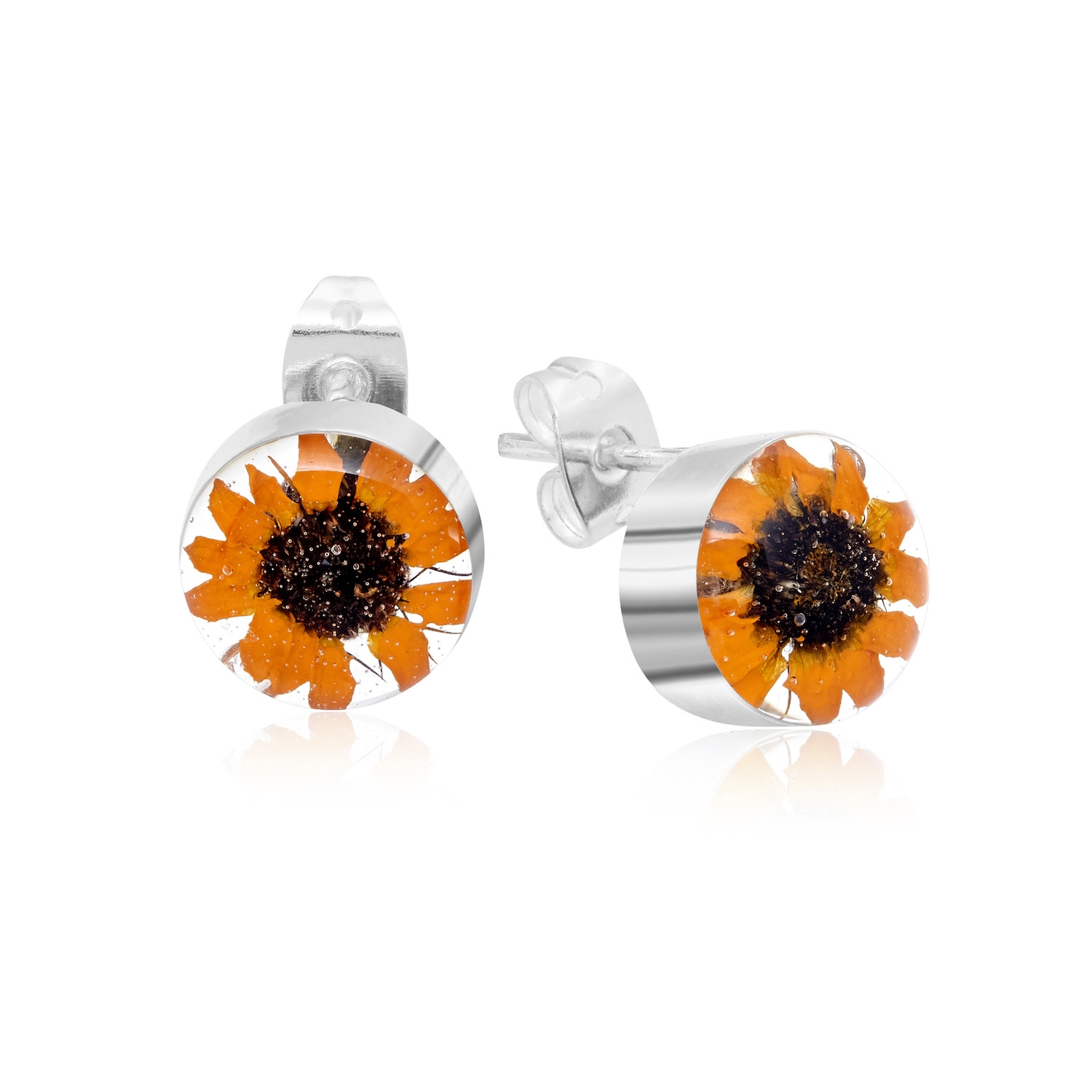 Shrieking Violet Sunflower Studs