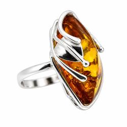 Bespoke Cognac Amber Ring