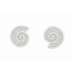 Silver Creation Sea Snail Stud Earrings