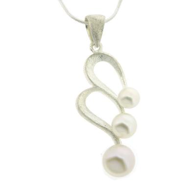 Silver Creation Rhythmic Ribbon Pendant 