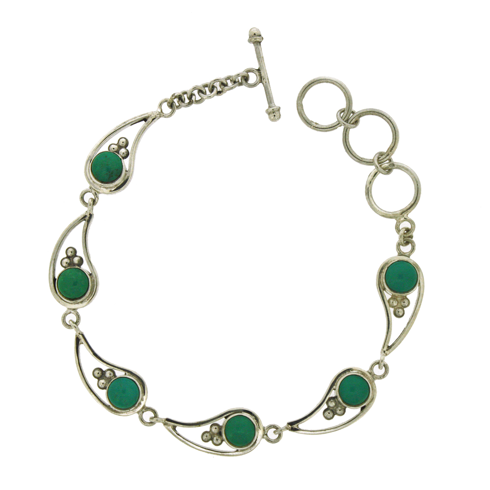 Tear Shape Link Bracelet
