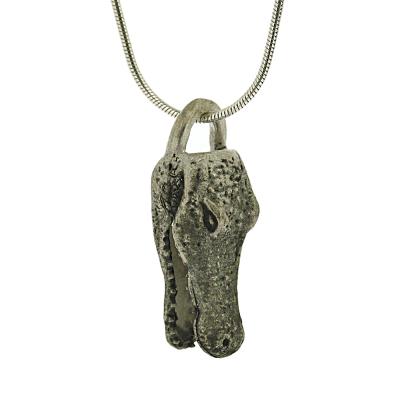 Tooth and Claw Crocodile Pendant