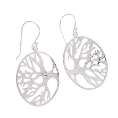 Silver Creation Ancient Yew Earrings