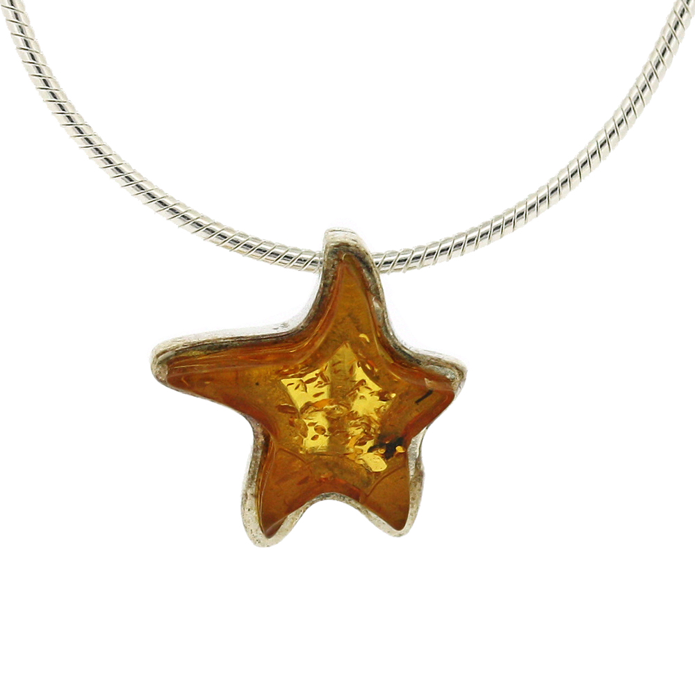 Amber Art Cognac Star Pendant