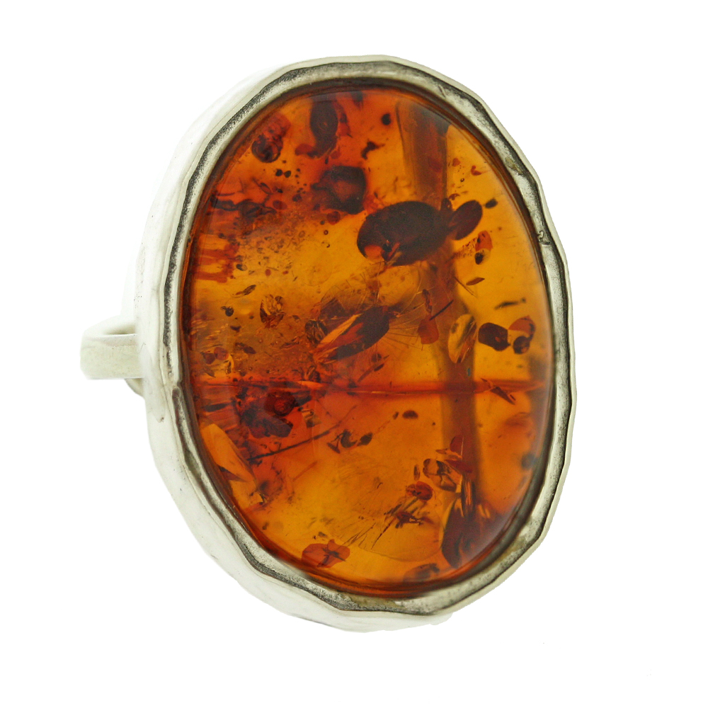 Bespoke Cognac Amber Ring