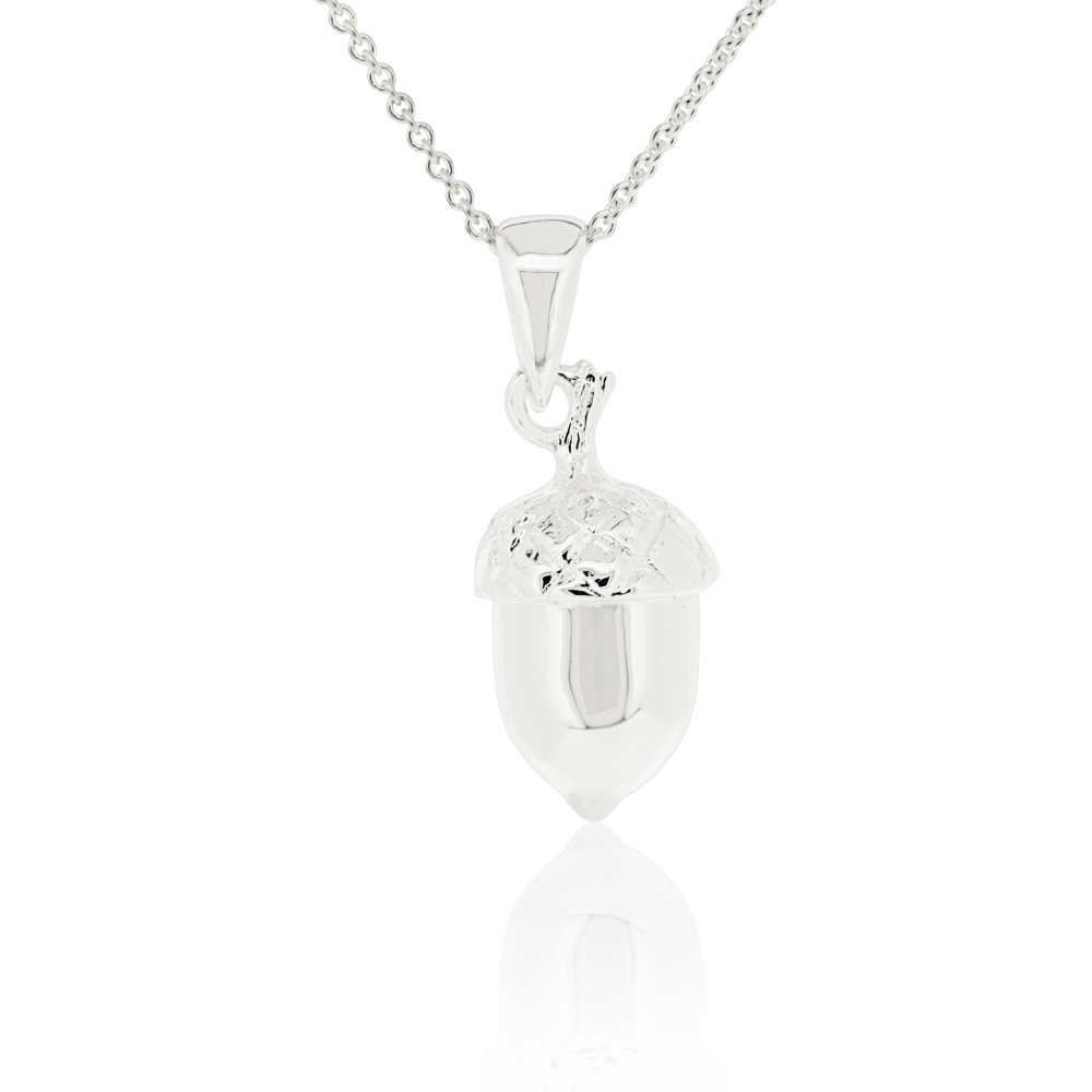 Silver Creation Oak Tree Acorn Pendant