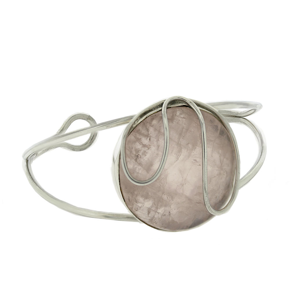 Bespoke Rose Quartz Bangle