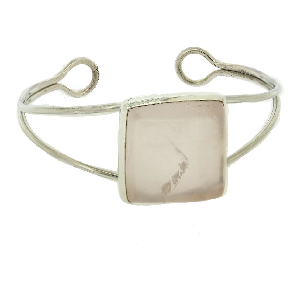 Bespoke Rose Quartz Bangle