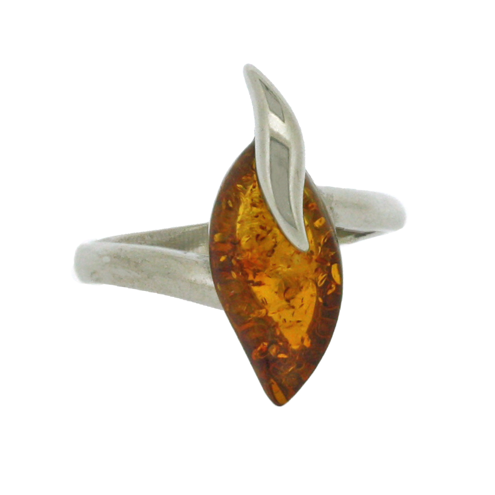 Classic Amber Zabelle Teardrop Ring