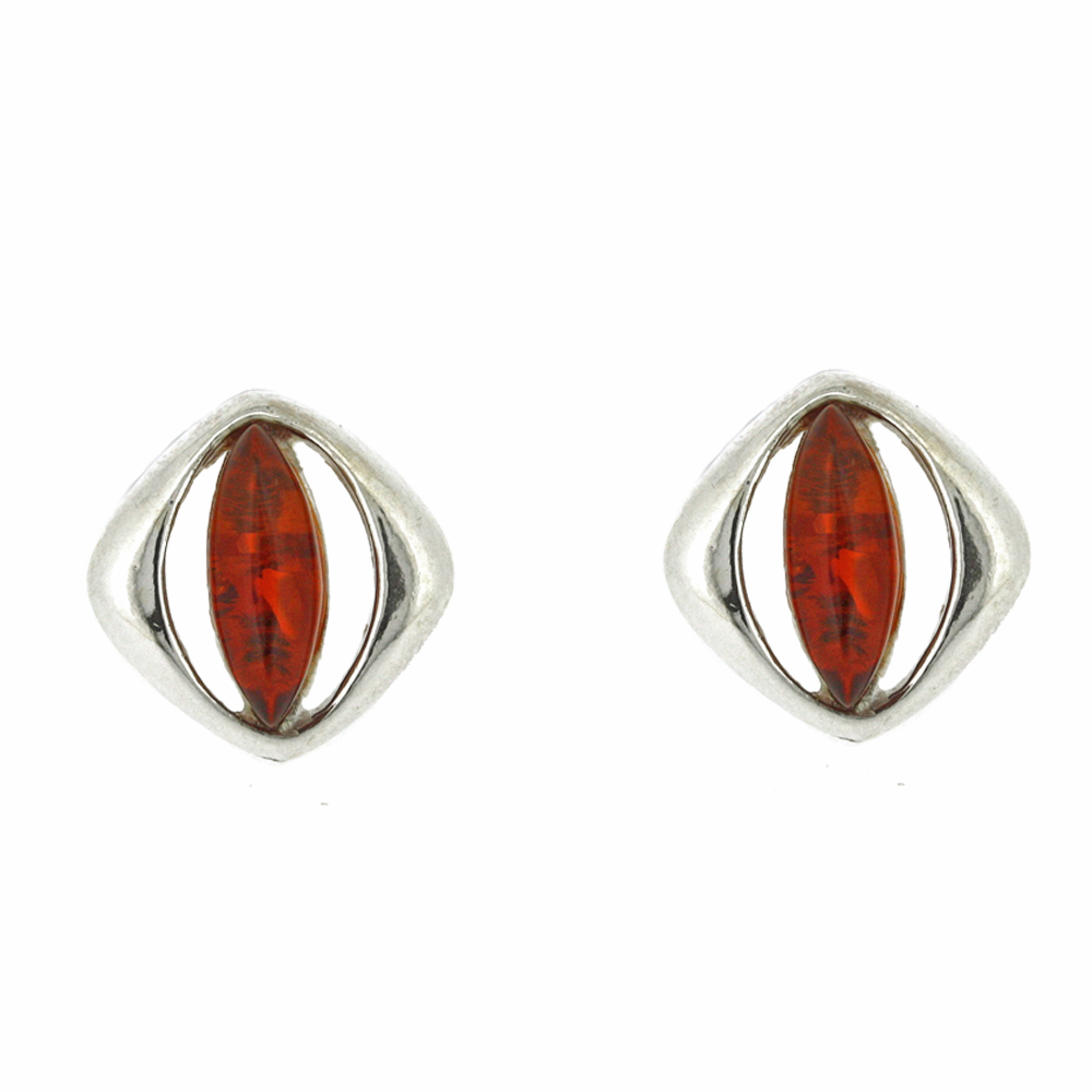 Classic Amber Eye Studs