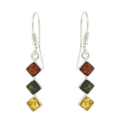 Classic Amber Multi Colour Earrings