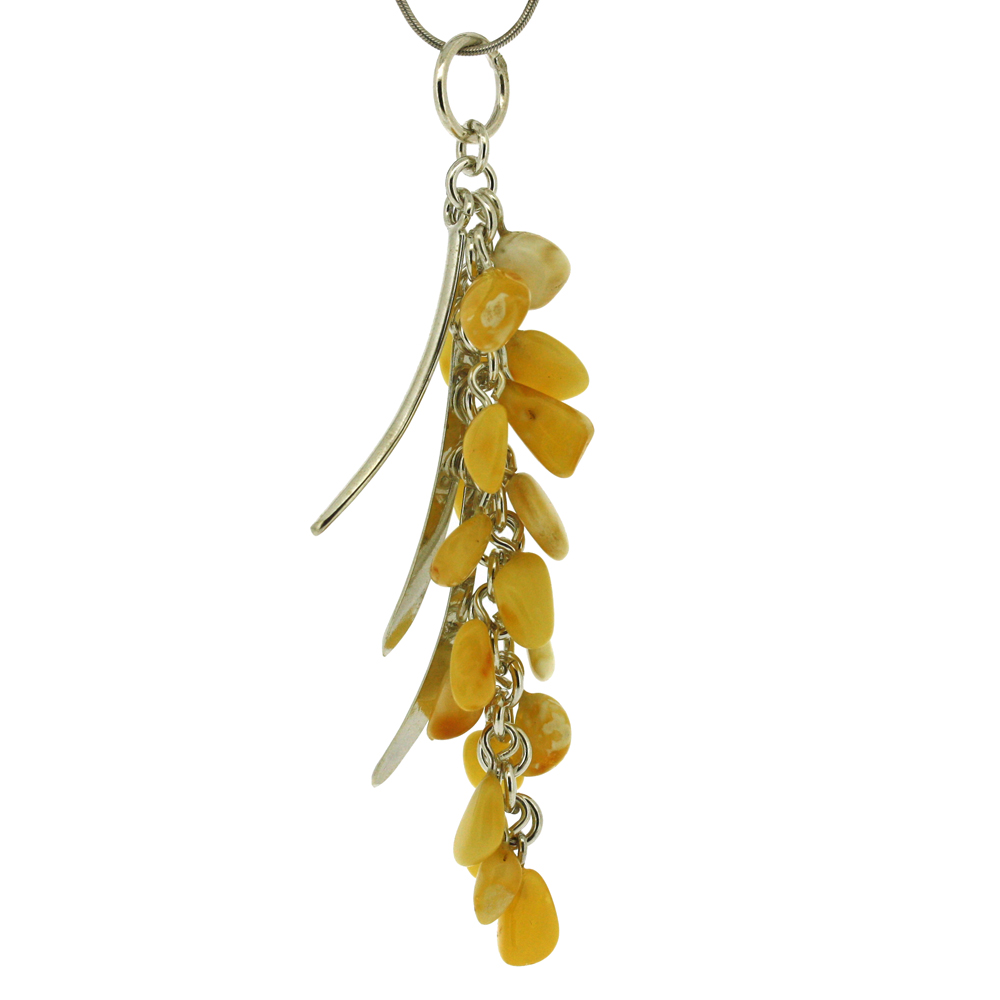 Amber Art Bead Drop Pendant