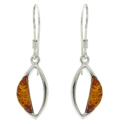 Classic Amber Marquise Earrings