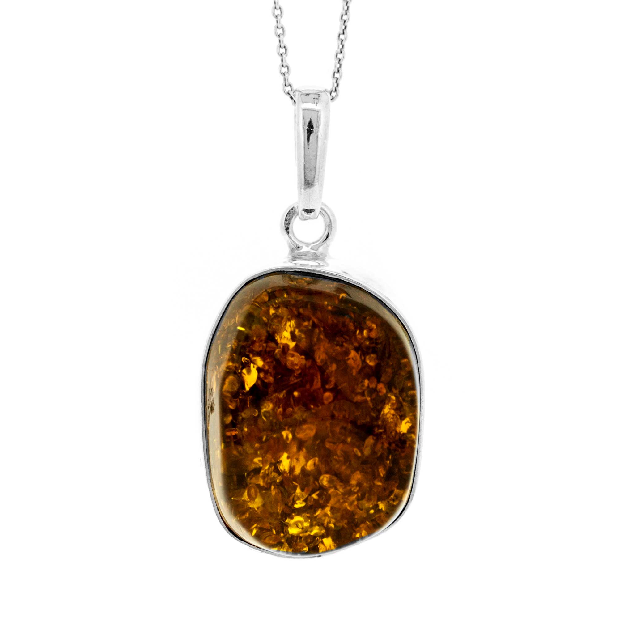 Bespoke Green Amber Pendant