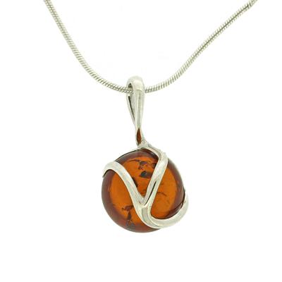 Classic Amber "Tiny Orion" Cognac Pendant 