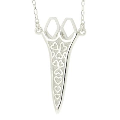 Silver Creation Fancy Scissor Necklace