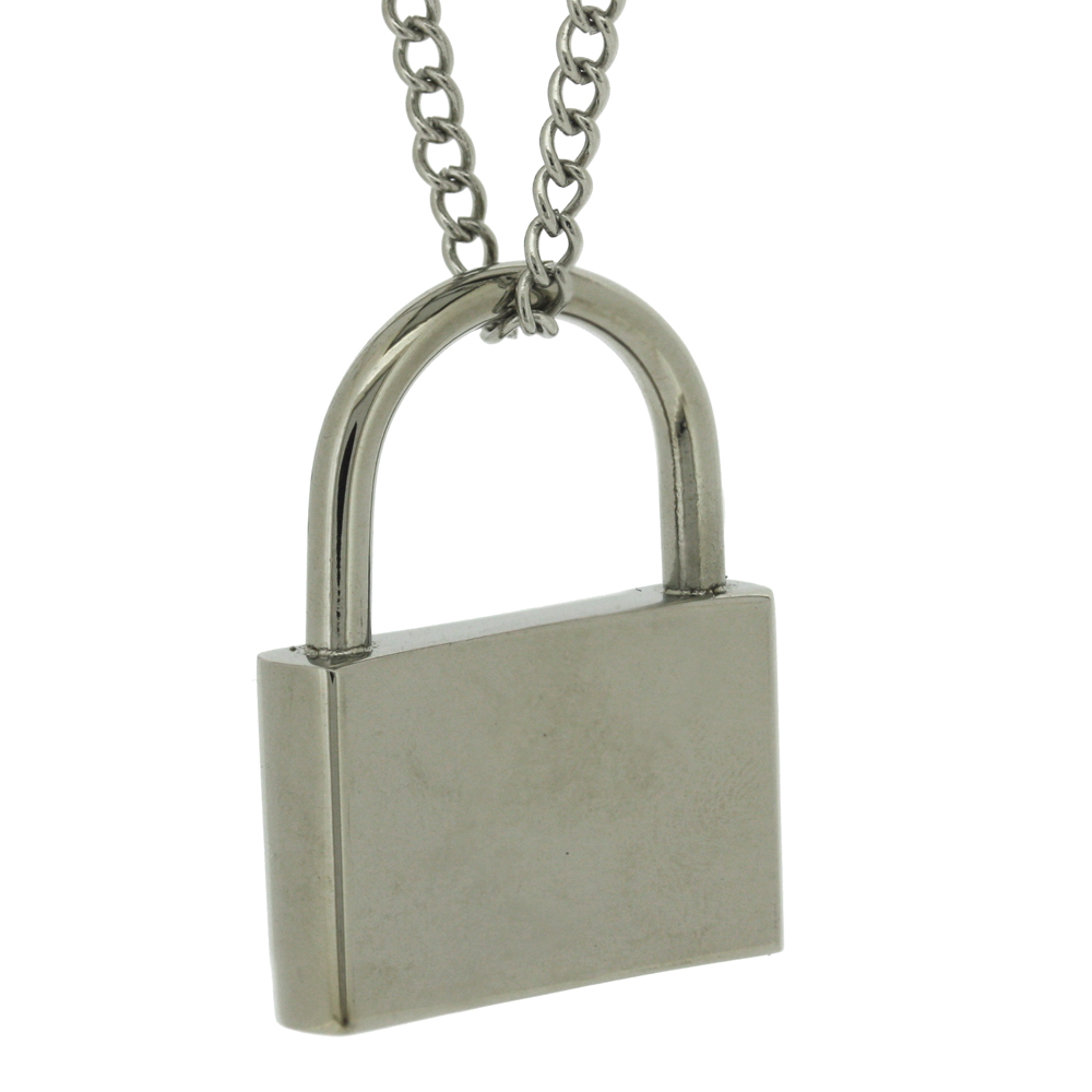 Nova Steel Padlock Pendant