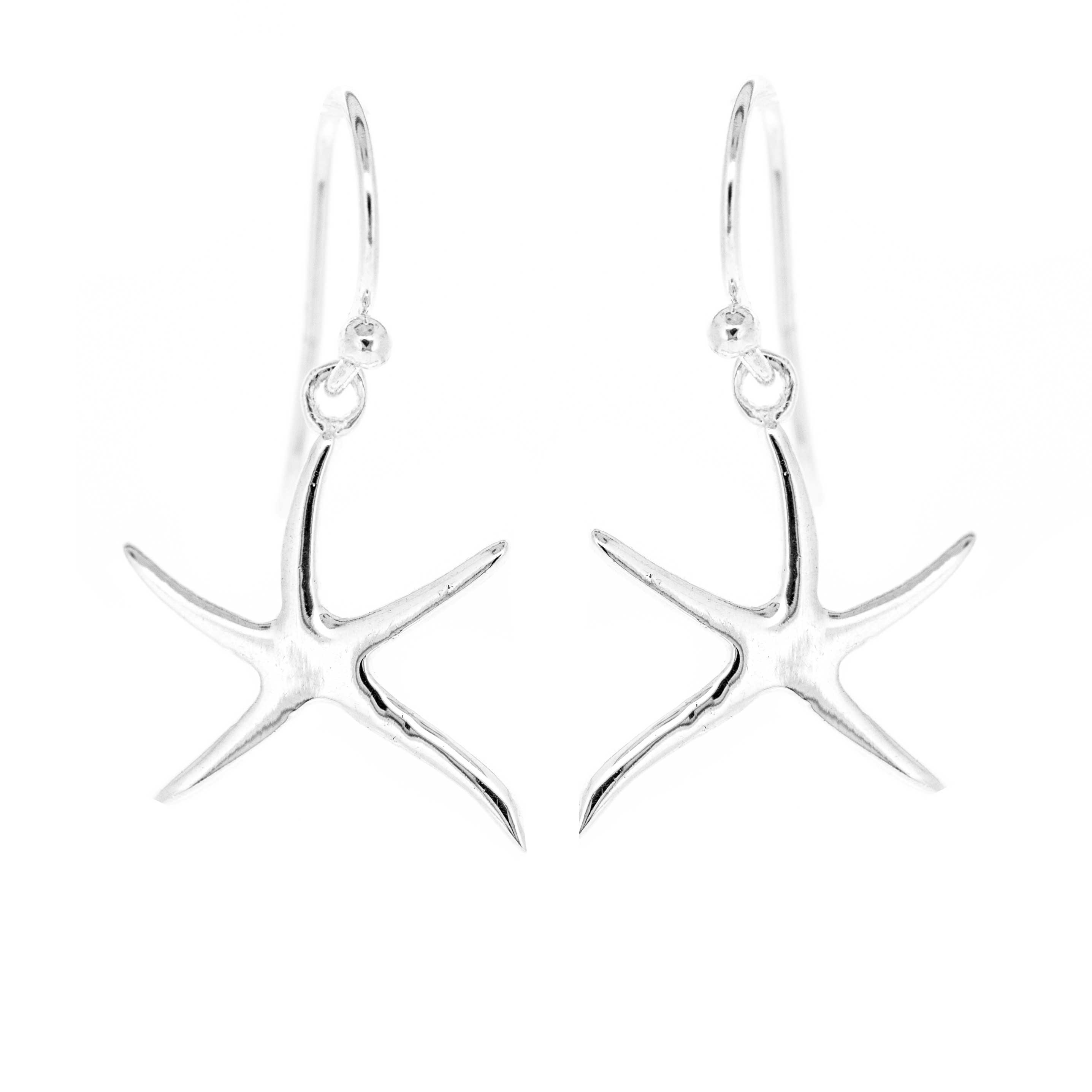 Simply Silver Starfish Earrings