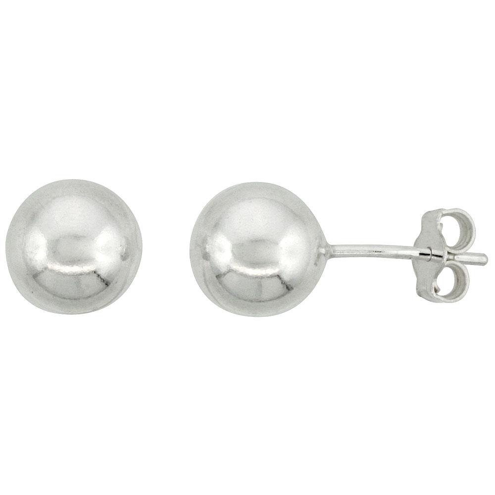 Simply Silver Ball Studs