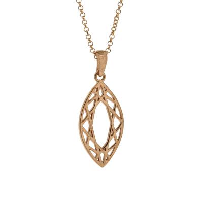 Geo Diamonds Marquise Cut Pendant