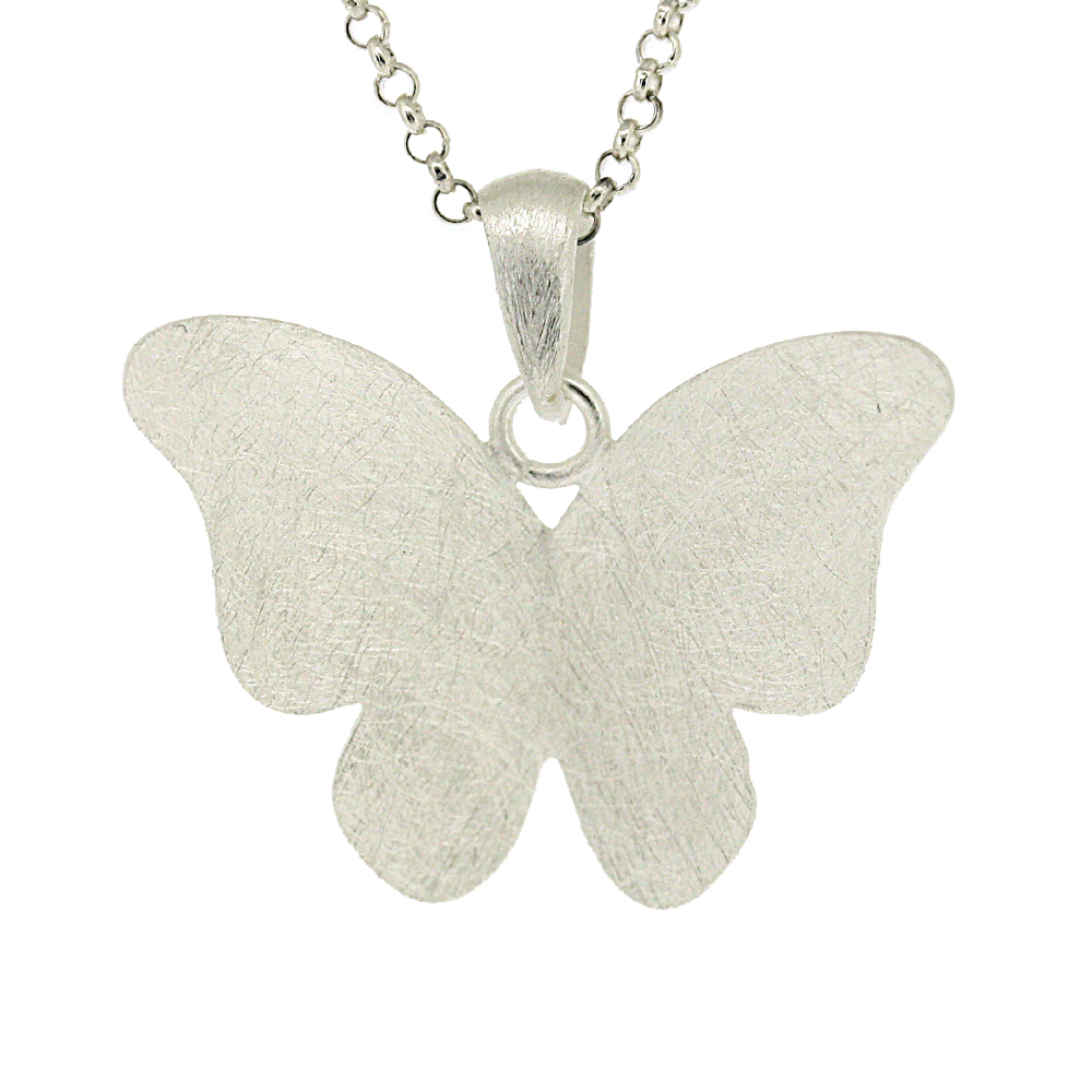 Silver Creation Butterflies in Love Pendant