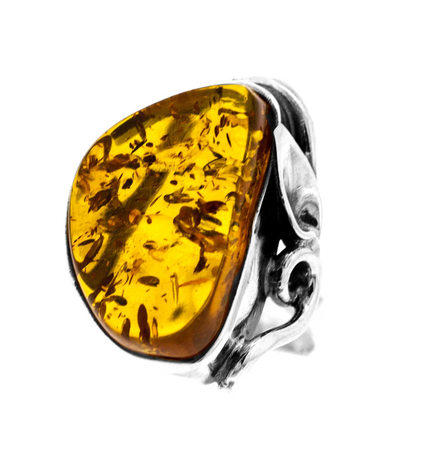 Bespoke Cognac Amber Ring