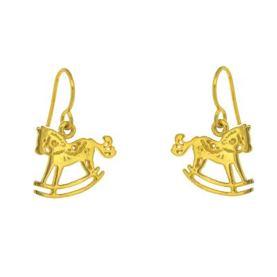 Silver Creation Rocking Horse Earrings