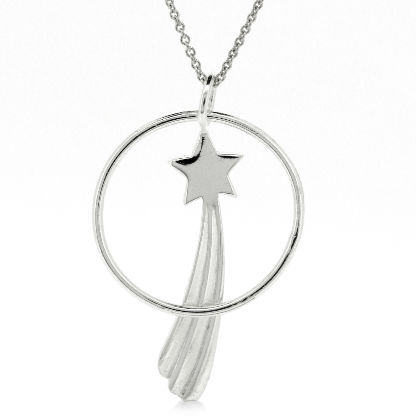 Silver Creation Shooting Star Pendant