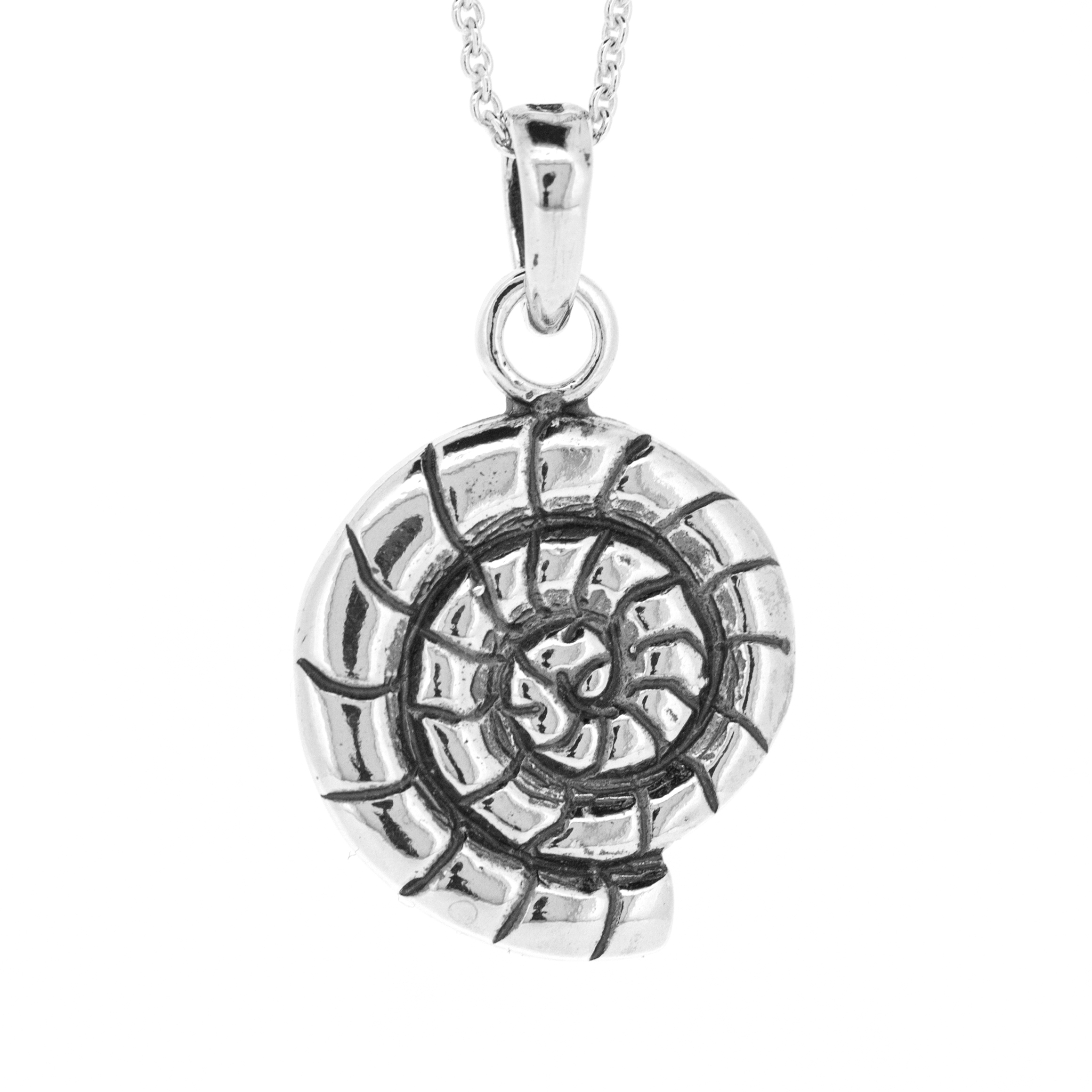 Simply Silver Ammonite Pendant