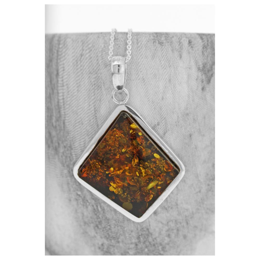 Bespoke Green Amber Pendant