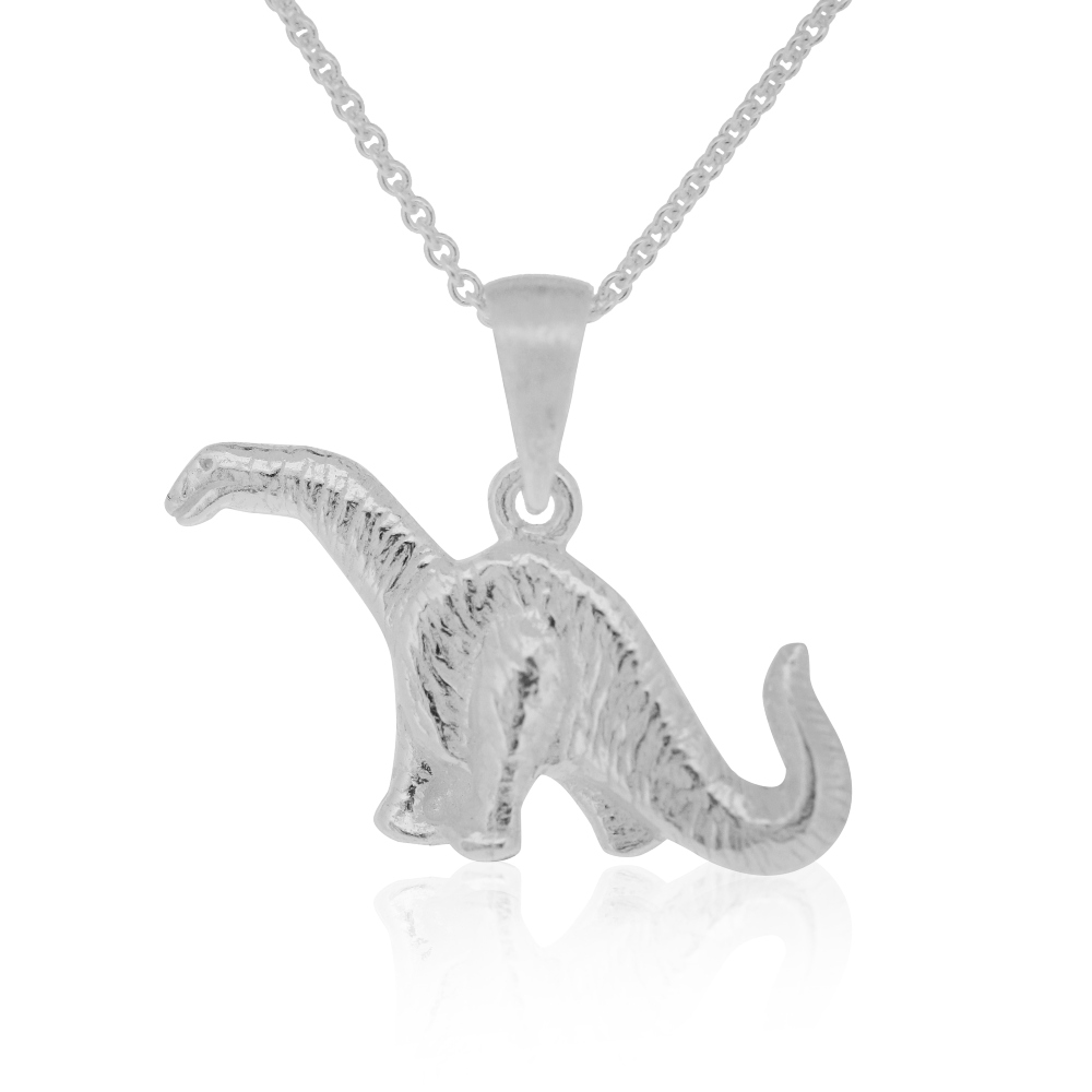 Silver Creation Brachiosaurus Pendant