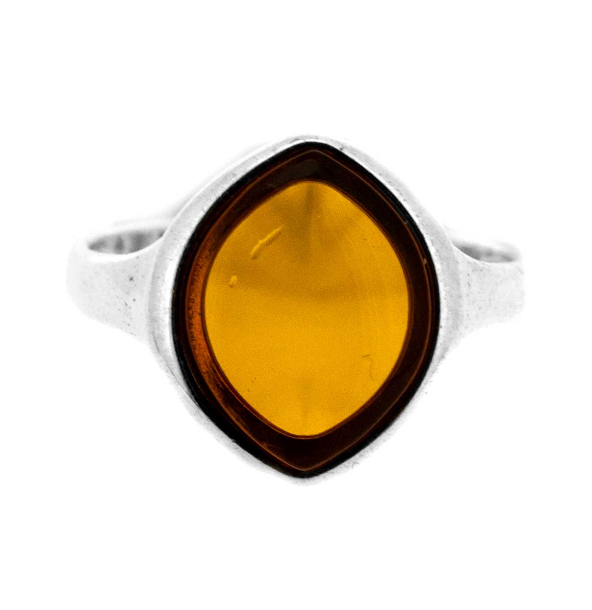 Classic Amber Plum Ring