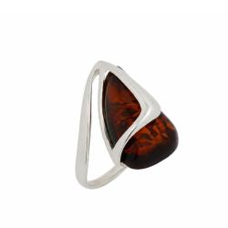 Amber Art Thorn Ring