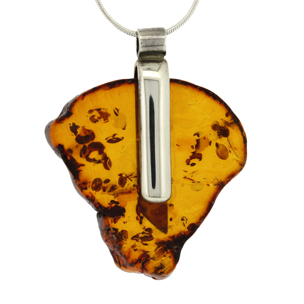 Bespoke Cognac Amber Pendant 