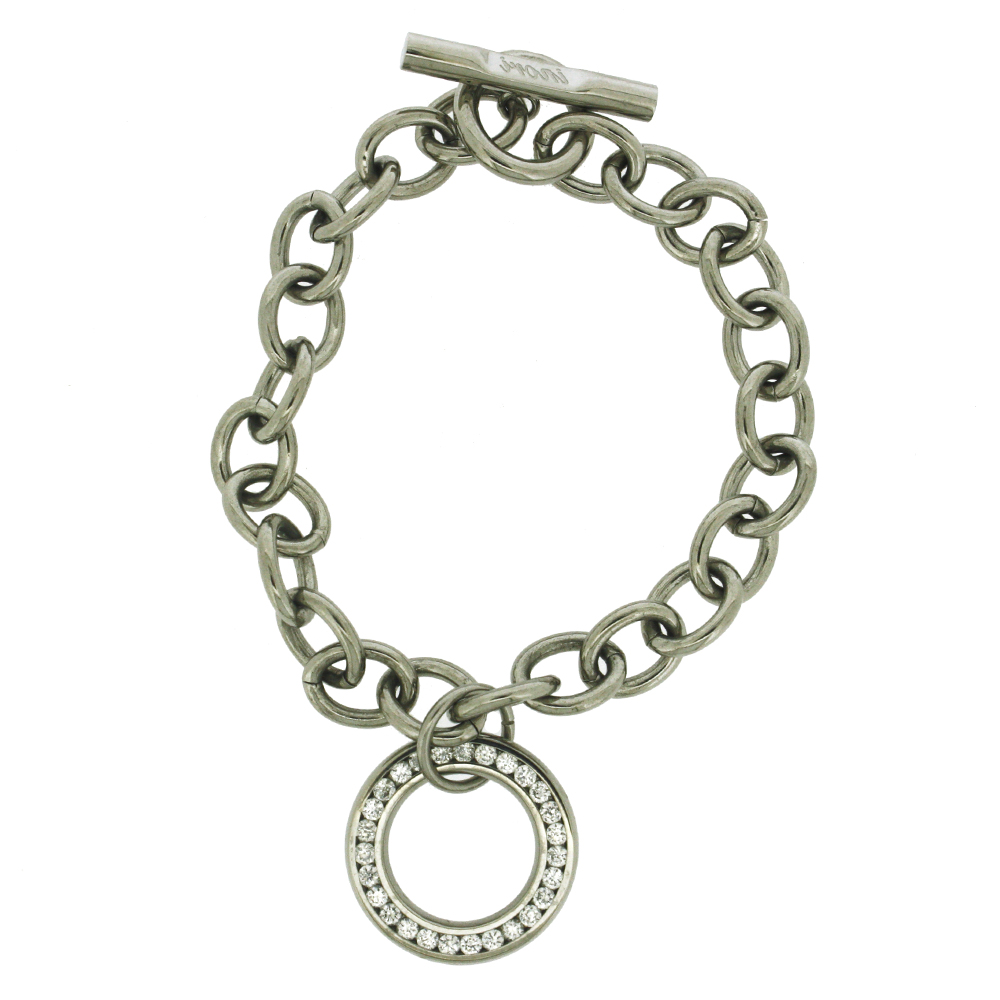 Nova Steel Glam Circle Bracelet