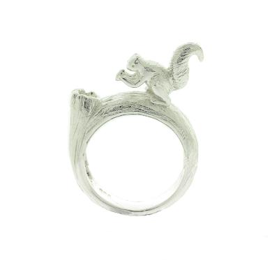 Silver Creation Squirreling it Away Ring 