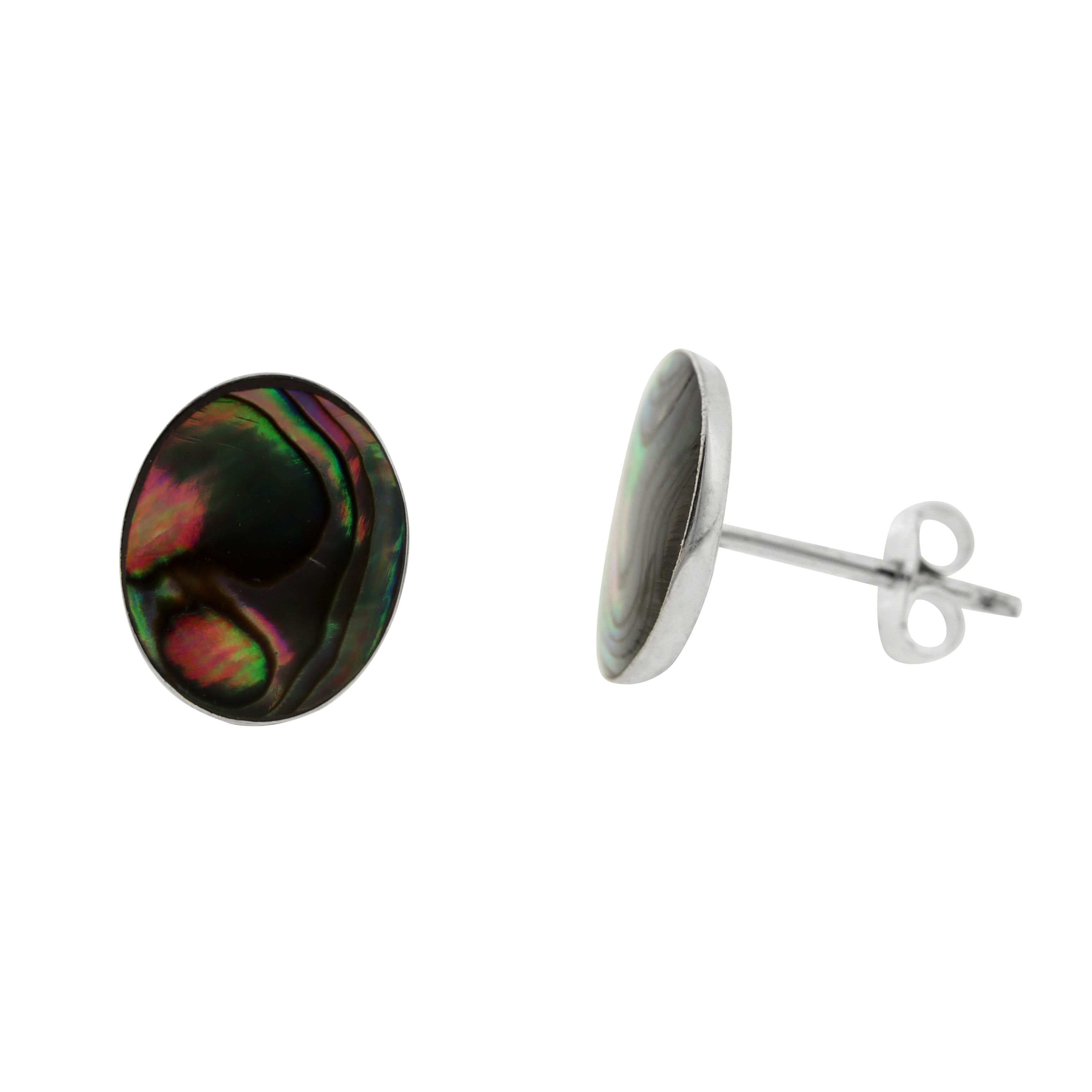 Bemine Abalone Shell Oval Studs