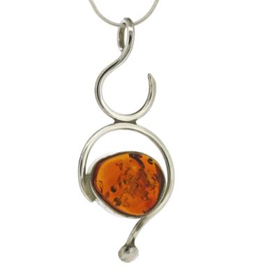 Bespoke Cognac Amber Pendant 